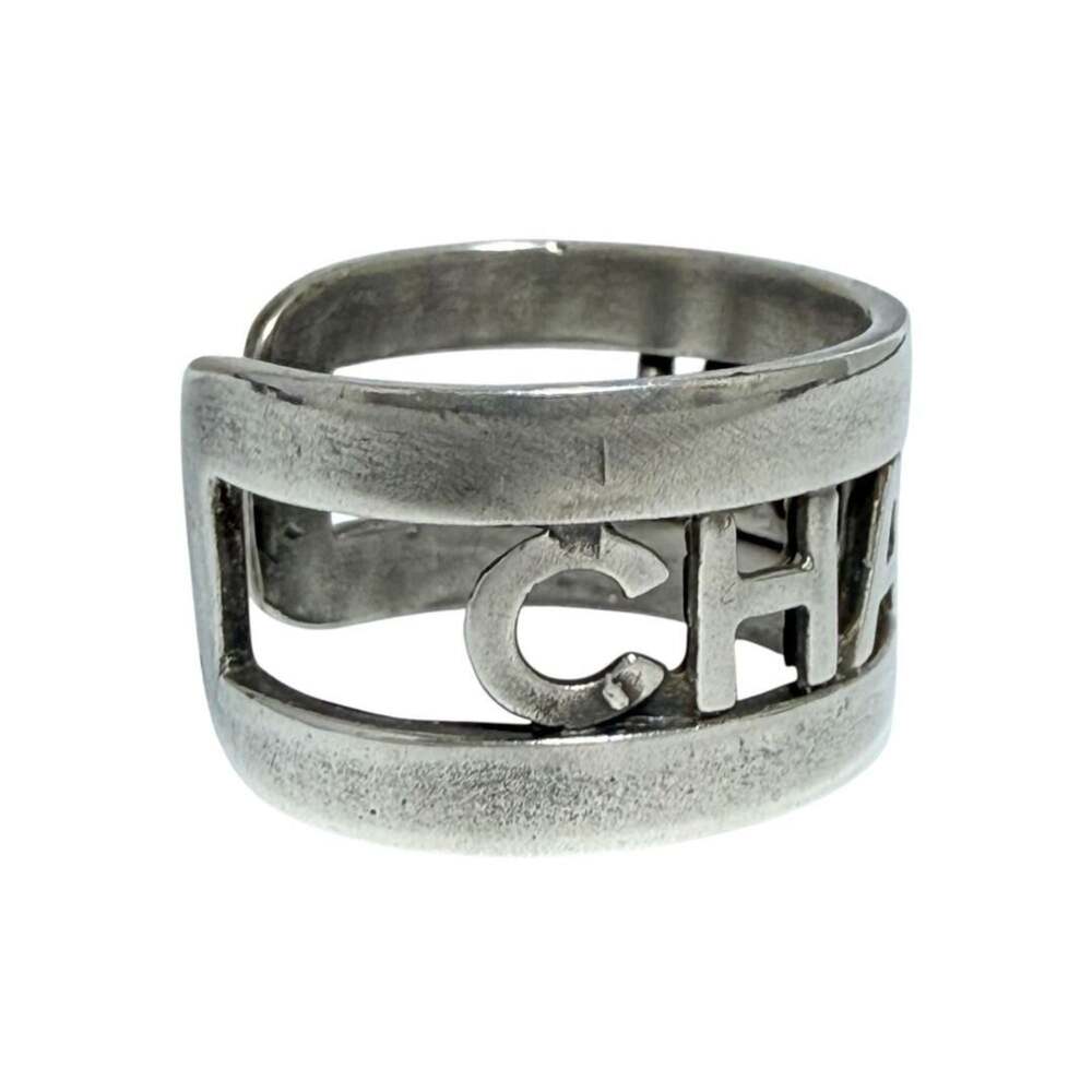 Chanel Wide Ring Metal Antique Silver #246870C72B - Picture 3 of 9